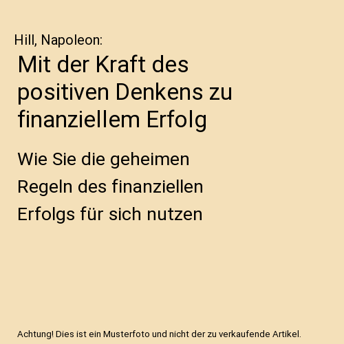 Mit der Kraft des positiven Denkens zu finanziellem Erfolg