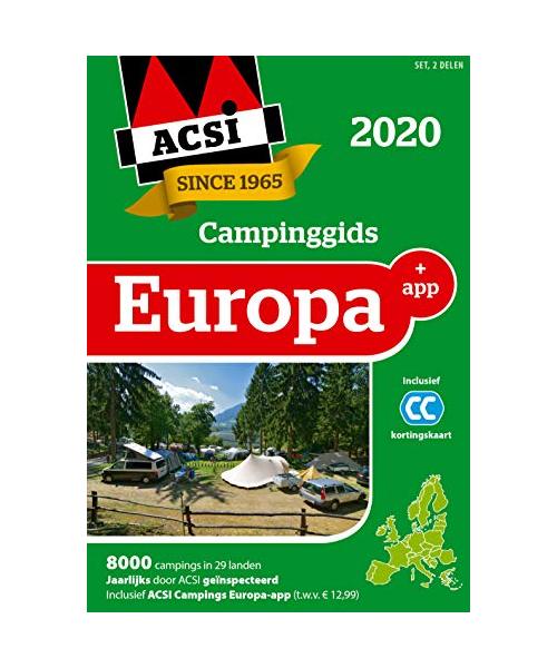 ACSI Campinggids Europa + app 2020: set 2 delen