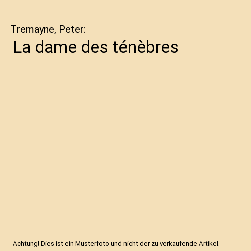 La dame des ténèbres