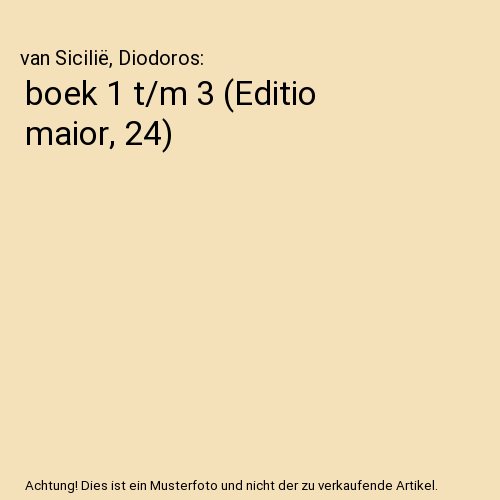 boek 1 t/m 3 (Editio maior, 24)