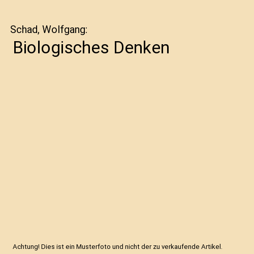 Biologisches Denken
