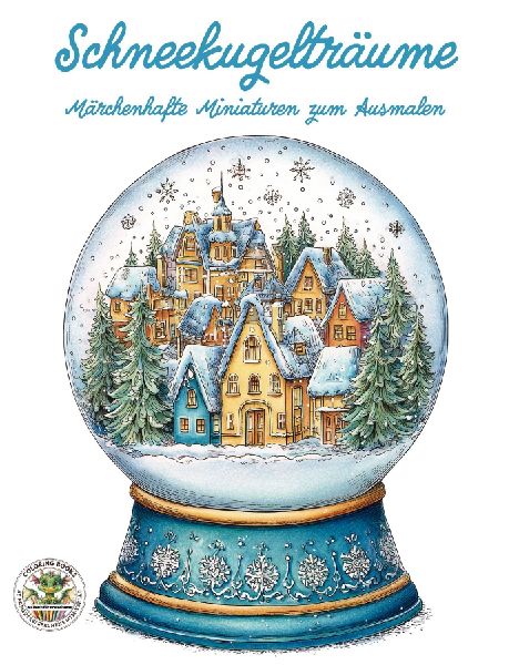 Schneekugelträume - Märchenhafte Miniaturen zum Ausmalen