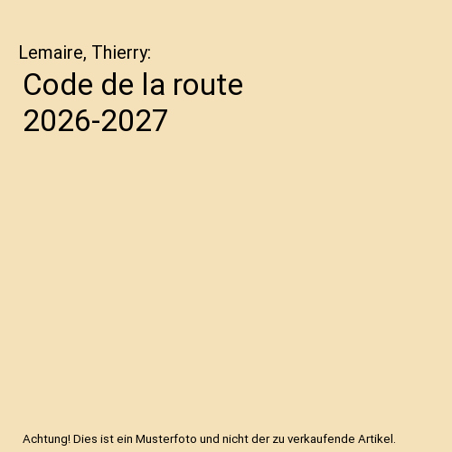 Code de la route 2026-2027