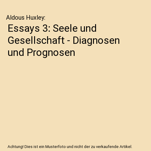 Essays 3: Seele und Gesellschaft - Diagnosen und Prognosen