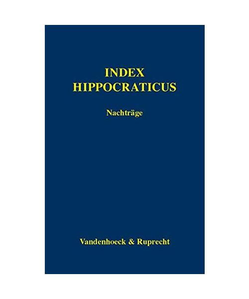 Index Hippocraticus / Supplement