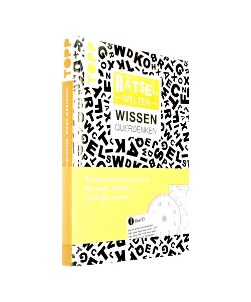 Rätselwelten - Rätseln, Wissen & Querdenken: Wunderschöne Kreuzworträtsel, Wortspiele, Textfallen, Quizfragen und mehr