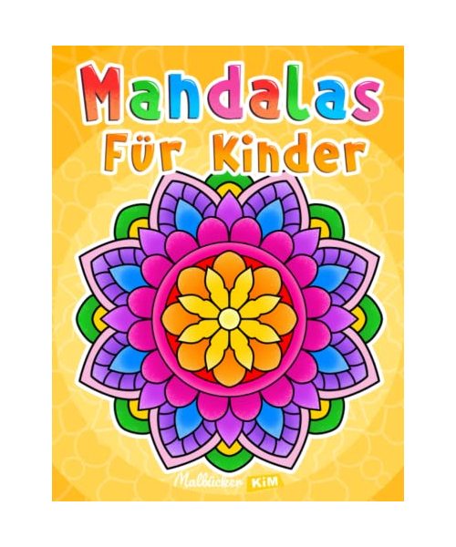 Mandalas für Kinder: Malbuch mit einfachen Mandala-Mustern.