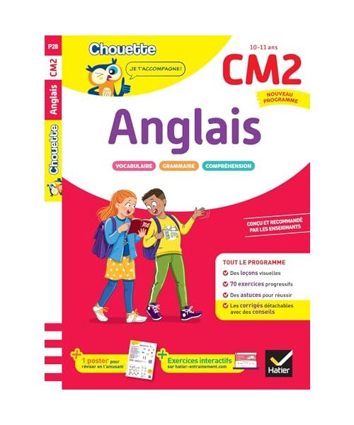 Anglais CM2 - Cahier de soutien nouveau programme: Leçons et exercices corrigés