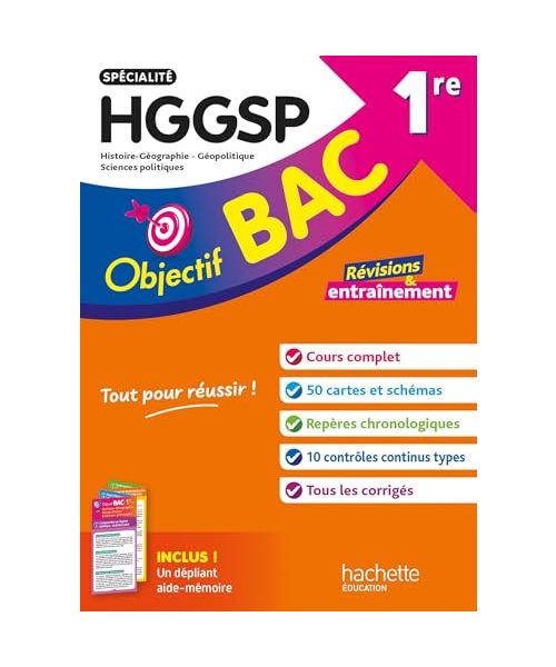 Objectif BAC 1re spécialité HGGSP BAC 2026