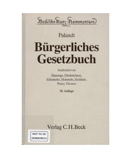 Bürgerliches Gesetzbuch. Mit Einführungsgesetz (Auszug), Gesetz zur Regelung des Rechts der Allgemeinen Geschäftsbedingungen, Verbraucherkreditgesetz, ... Ehegesetz, Hausratsverordnung