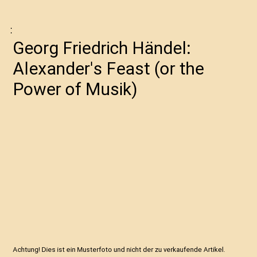 Alexander' Feast