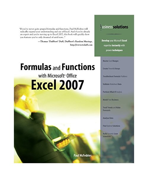 Formulas and Functions with Microsoft Office Excel 2007
