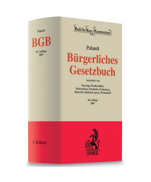 Bürgerliches Gesetzbuch (BGB): Mit Einführungsgesetz (Auszug), Unterlassungsklagengesetz, Produkthaftungsgesetz, Erbbaurechtsverordnung, Wohnungseigentumsgesetz, Hausratsverordnung, Lebenspartnerschaftsgesetz, Gewaltschutzgesetz (A