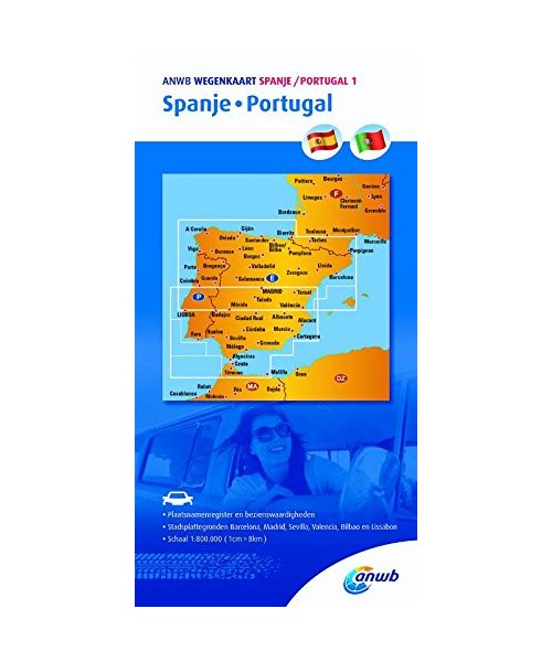 ANWB Wegenkaart Spanje/Portugal