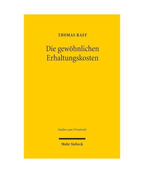 Die gewöhnlichen Erhaltungskosten