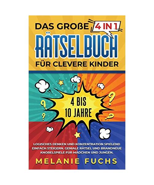 Das große 4 in 1 Rätselbuch für clevere Kinder