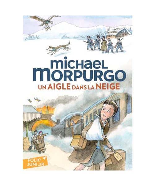 Un aigle dans la neige