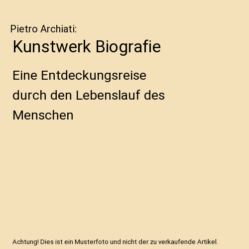 Kunstwerk Biografie