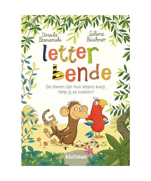 Letterbende: de dieren zijn hun letters kwijt. Help jij ze zoeken?