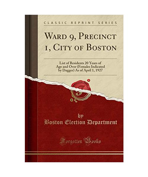 Ward 9, Precinct 1, City of Boston