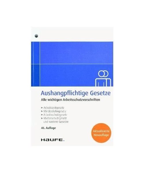 Aushangpflichtige Gesetze