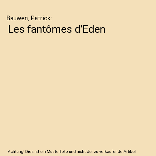 Les fantômes d'Eden