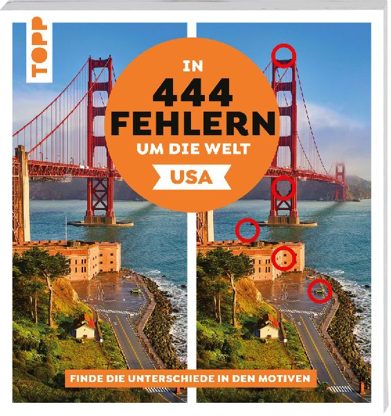 In 444 Fehlern um die Welt - USA. Finde die Unterschiede in den schönsten Motiven der USA
