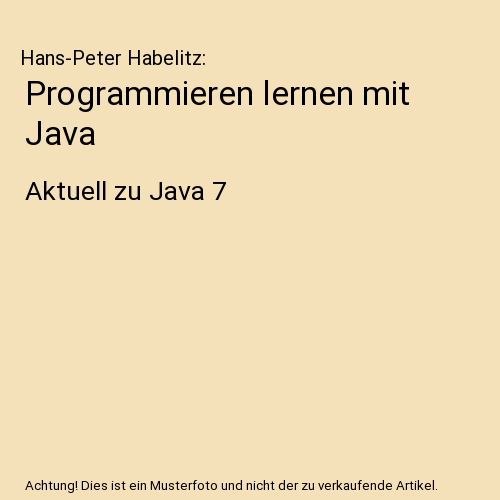 Programmieren lernen mit Java