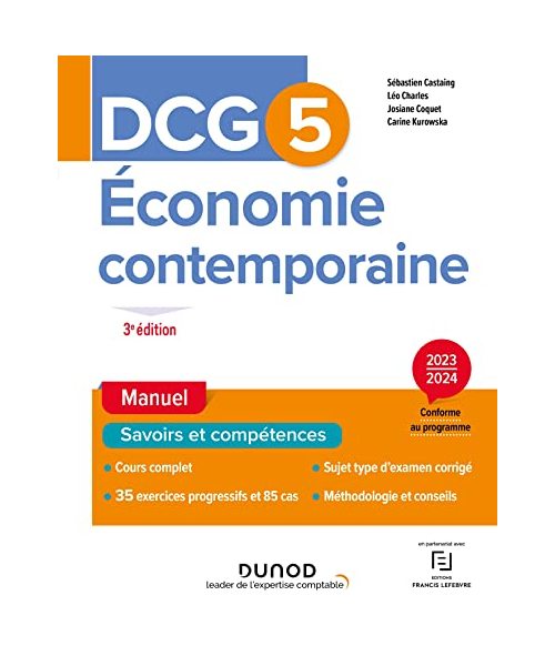 DCG 5 - Economie contemporaine - Manuel - 3e éd