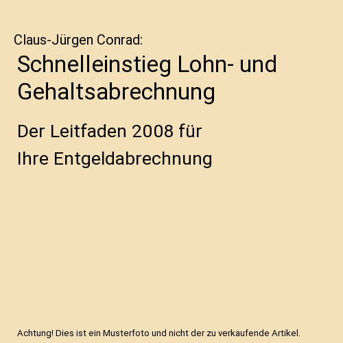 Schnelleinstieg Lohn- und Gehaltsabrechnung