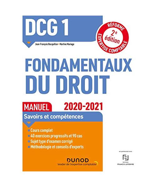 DCG 1 Fondamentaux du droit - Manuel - 2020/2021 (2020-2021)