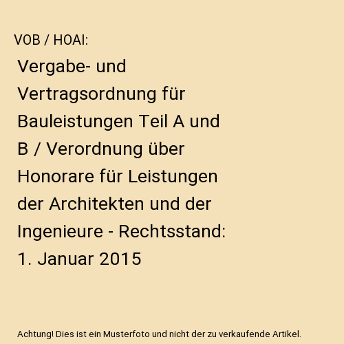 VOB / HOAI