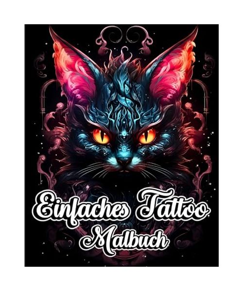 Einfaches Tattoo Malbuch