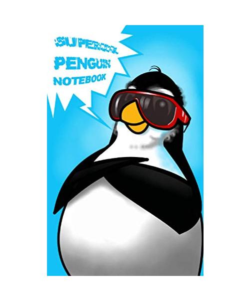 Supercool Penguin Notebook: Kids / Children's Cartoon Penguin Notebook / Journal / Gift / Present / Stocking Filler (Kids 'n' Teens)