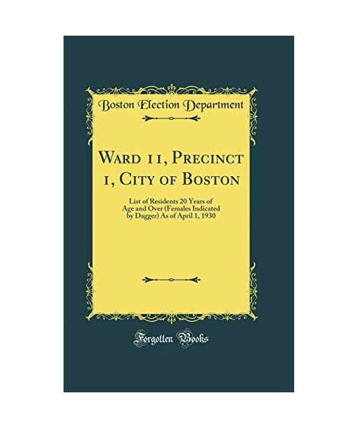 Ward 11, Precinct 1, City of Boston