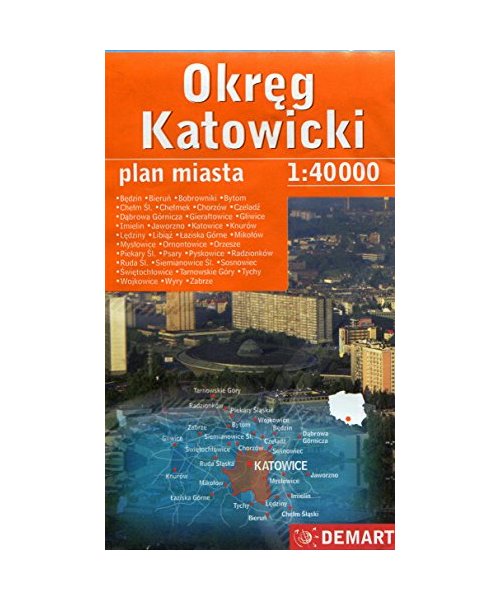 Okreg Katowicki plan miasta 1:40 000