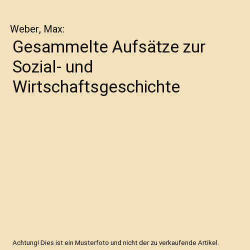 Gesammelte Aufsätze zur Sozial- und Wirtschaftsgeschichte