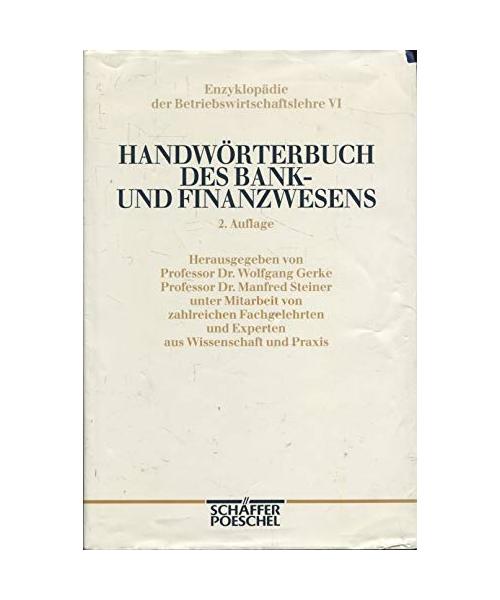 Handwörterbuch des Bank- und Finanzwesens