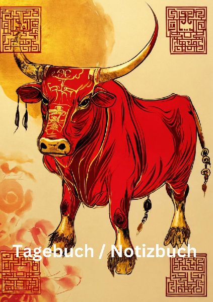 Tagebuch / Notizbuch   Chinesische Tierkreis  Büffel