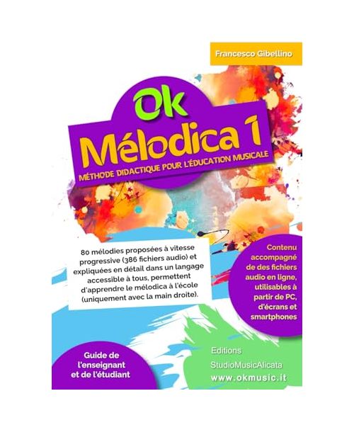 OK MÉLODICA VOL.1 - Pour ceux qui partent de zéro dans l'étude scolaire de cet instrument!: Facilement utilisable par l'enseignant (même sans formation musicale) et par l'élève de manière autonome.