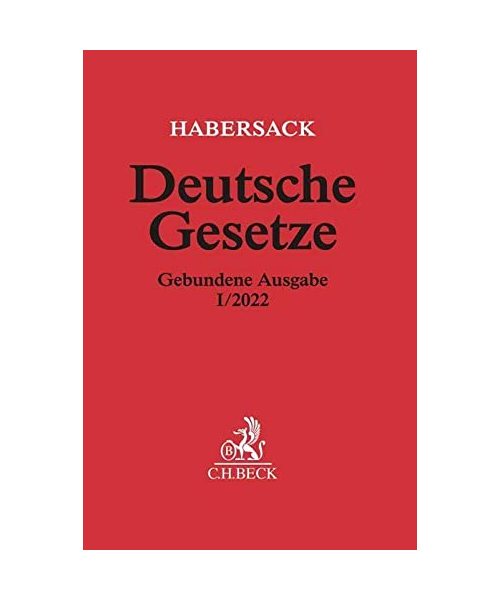 Deutsche Gesetze Gebundene Ausgabe I/2022