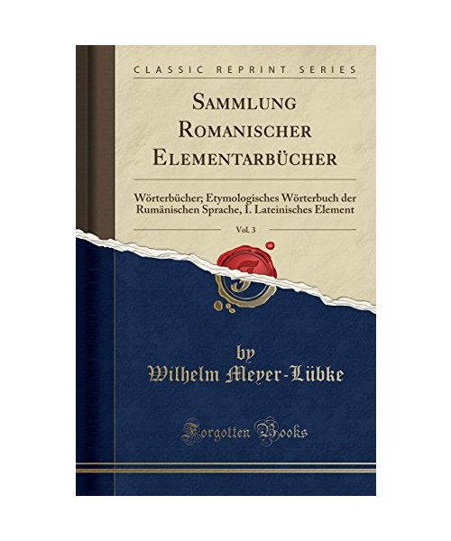 Sammlung Romanischer Elementarbücher, Vol. 3