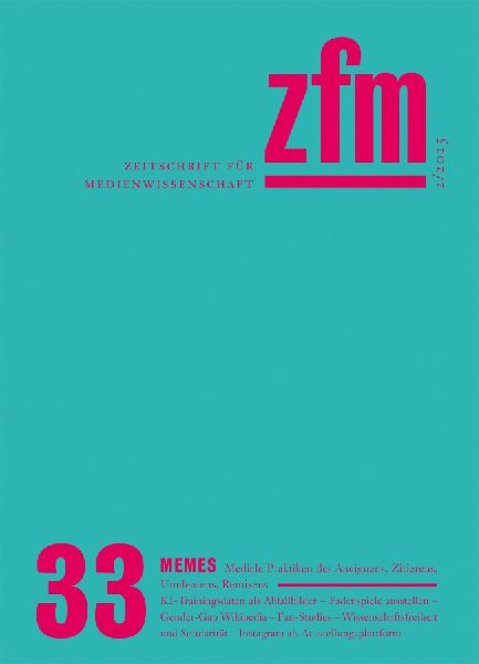 Zeitschrift für Medienwissenschaft 33