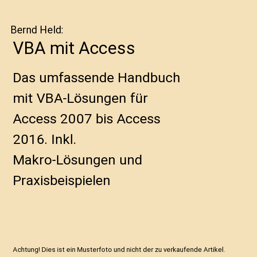 VBA mit Access
