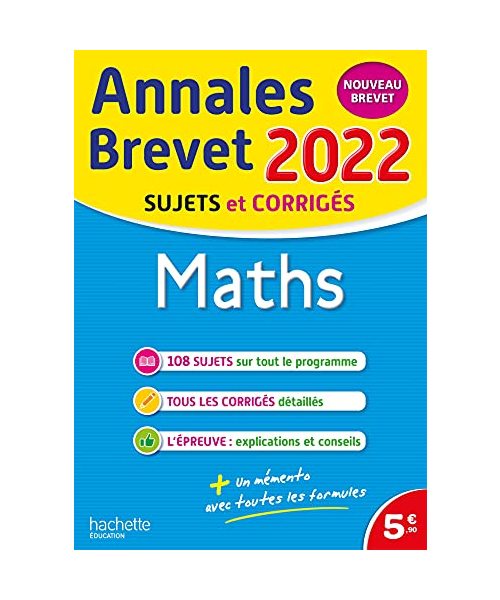 Annales BREVET 2022 Maths