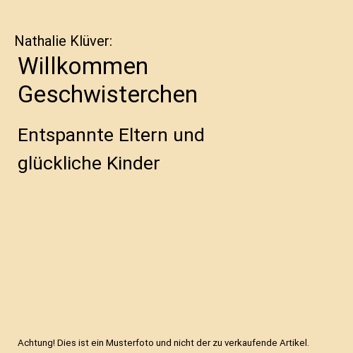 Willkommen Geschwisterchen