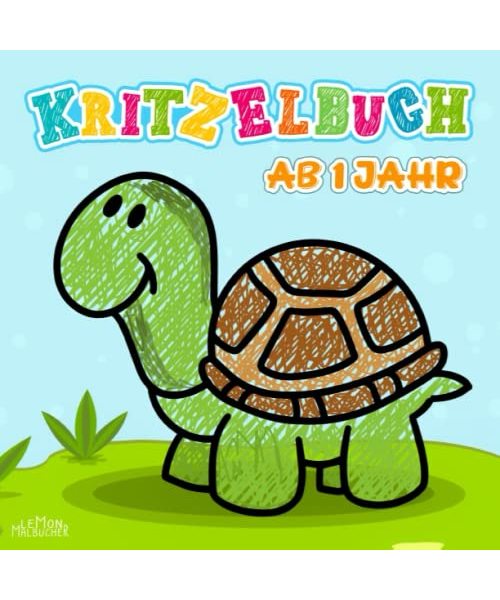 Kritzelbuch ab 1 Jahr: 50 kindgerechten Motiven zum Kritzeln und Ausmalen. Ideales Geschenk für Kinder zwischen ab 1 jahr