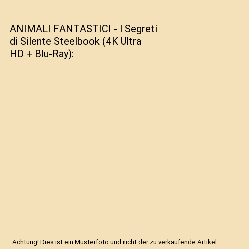 ANIMALI FANTASTICI - I Segreti di Silente Steelbook (4K Ultra HD + Blu-Ray)