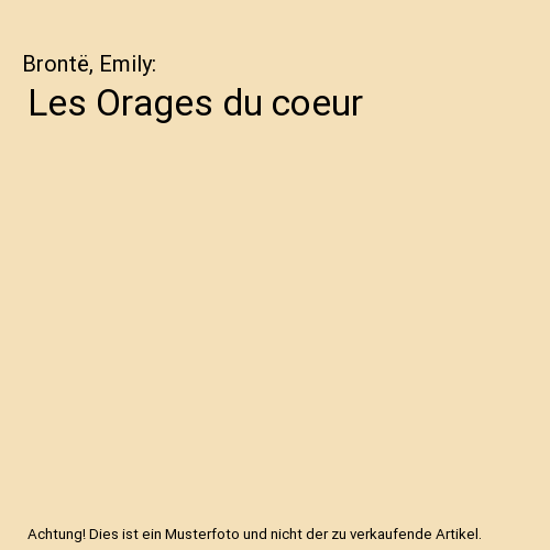 Les Orages du coeur
