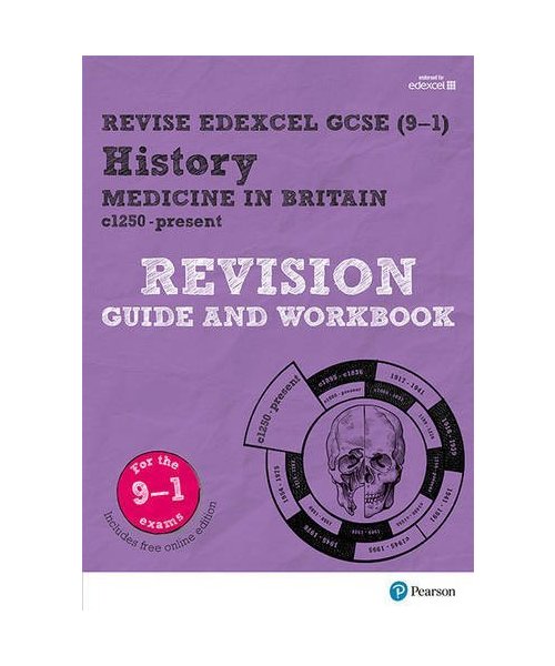 Pearson REVISE Edexcel GCSE History Medicine in Britain Revision Guide and Workbook incl. online revision and quizzes - for 2026, 2027 exams